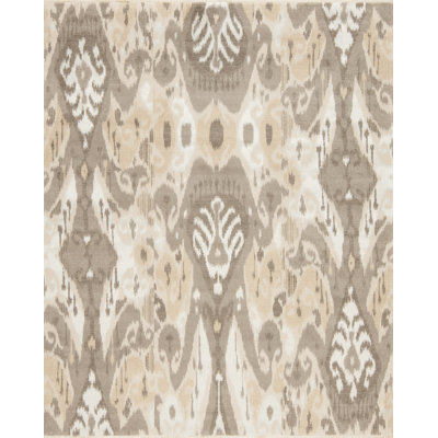 Heritage Ikat Area Rug in Ivory