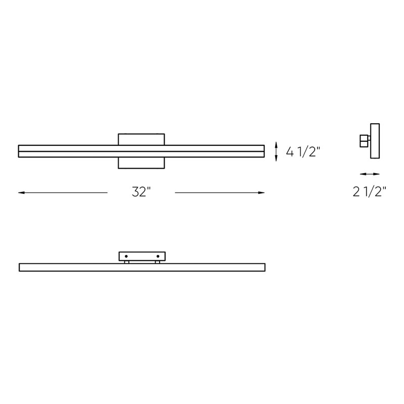 Peoa Dimmable LED Bath Bar, Satin Nickel