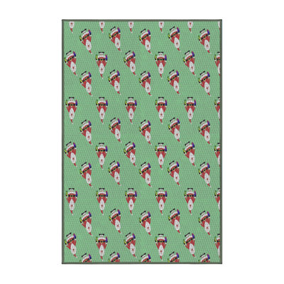 Tapis décoratif grise iliomar