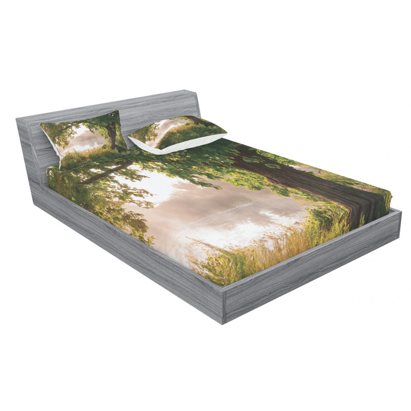 Microfiber Sheet Set, Queen Sheet Set with Fitted Sheet