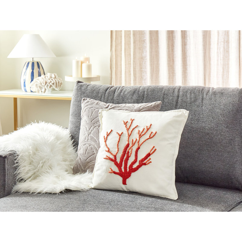 Cassilyn Animal Print White Square Throw Cushion