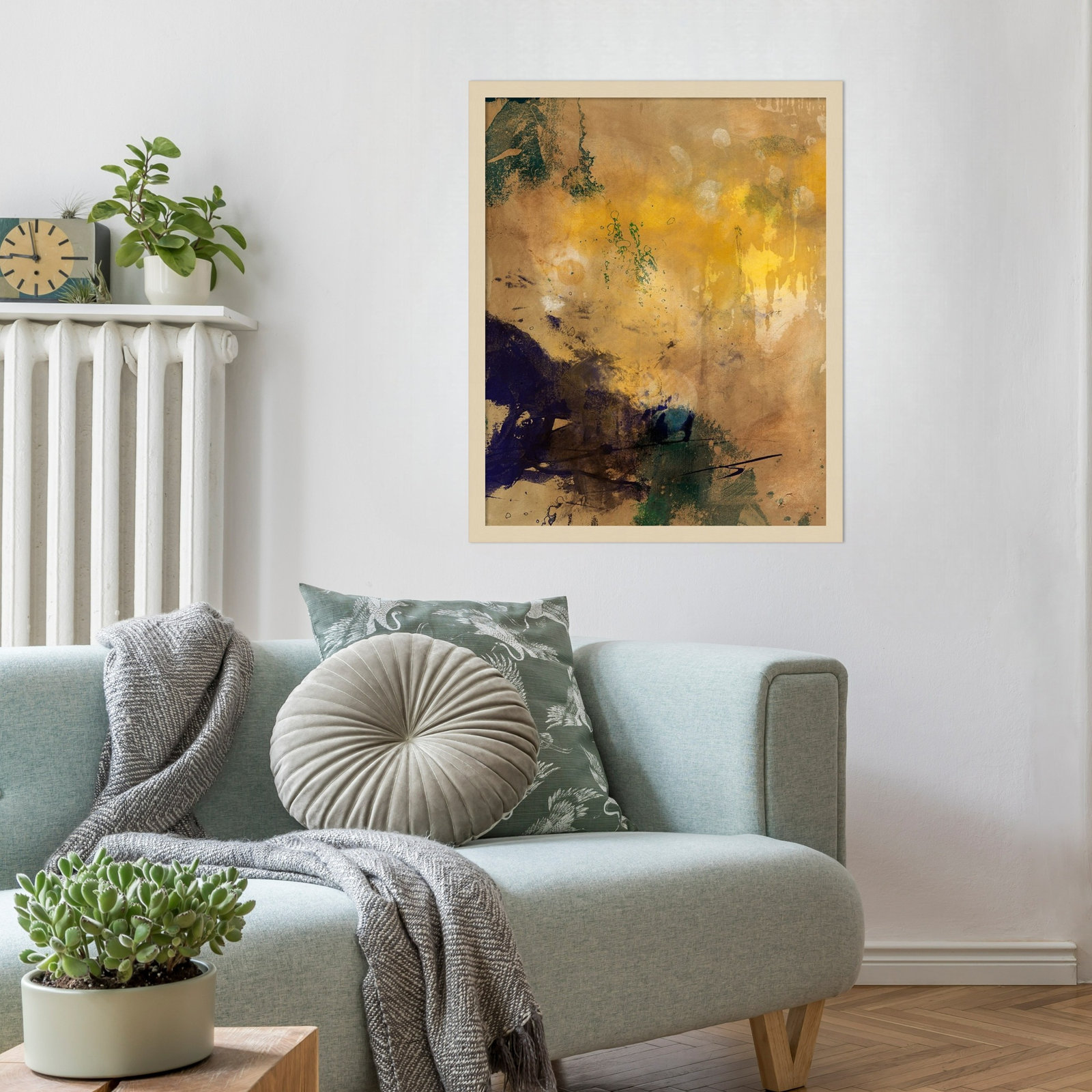 Flagler "Amber Haze II" Print, 25" H x 21" W, Brown
