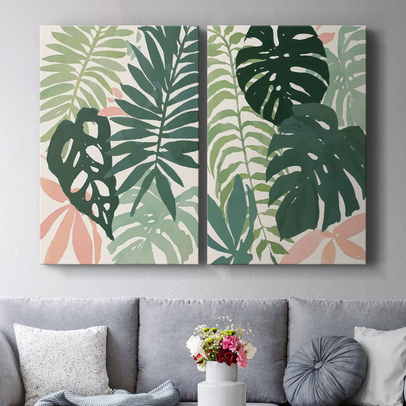 Toile tendue tropicale I-Premium Gallery - prêt à accrocher, H 60 po x l 80 po