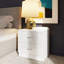 Brendle 2 Drawer Bedside Table Nightstand. High Gloss Front with Chrome Handles, Scratch Resistant.-39703070
