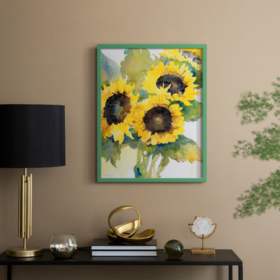 Sun Days II, reproduction encadrée - bois massif