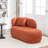 Faux Fur Upholstered Chaise Lounge Chair-372344128