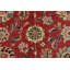 Tapis traditionnel rétro en laine rouge noué à la main 9 pi 11 po x 12 pi 9 po