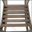 Chaise berçante inclinable en bois franc durable avec design à lattes classique pour une utilisation intérieure et extérieure