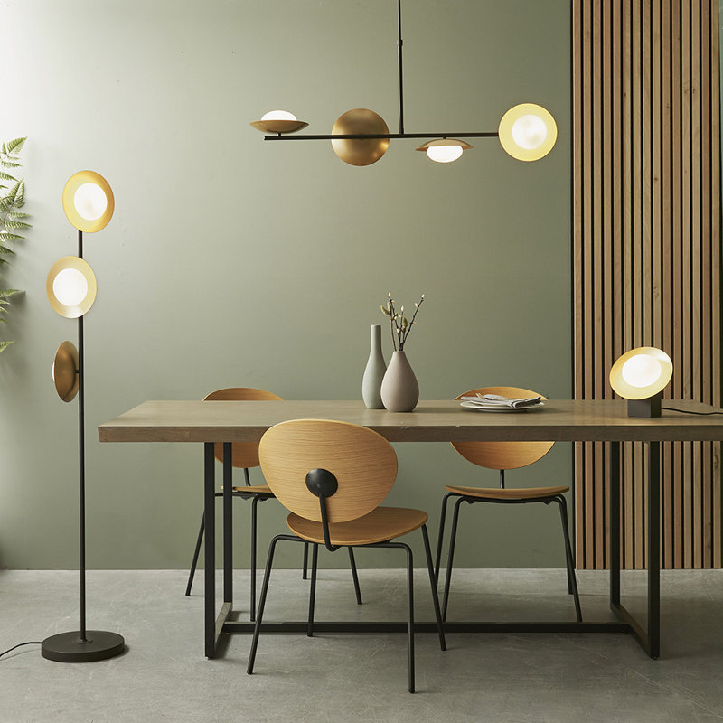 Hasegawa 4 - Light Gold Kitchen Island Pendant