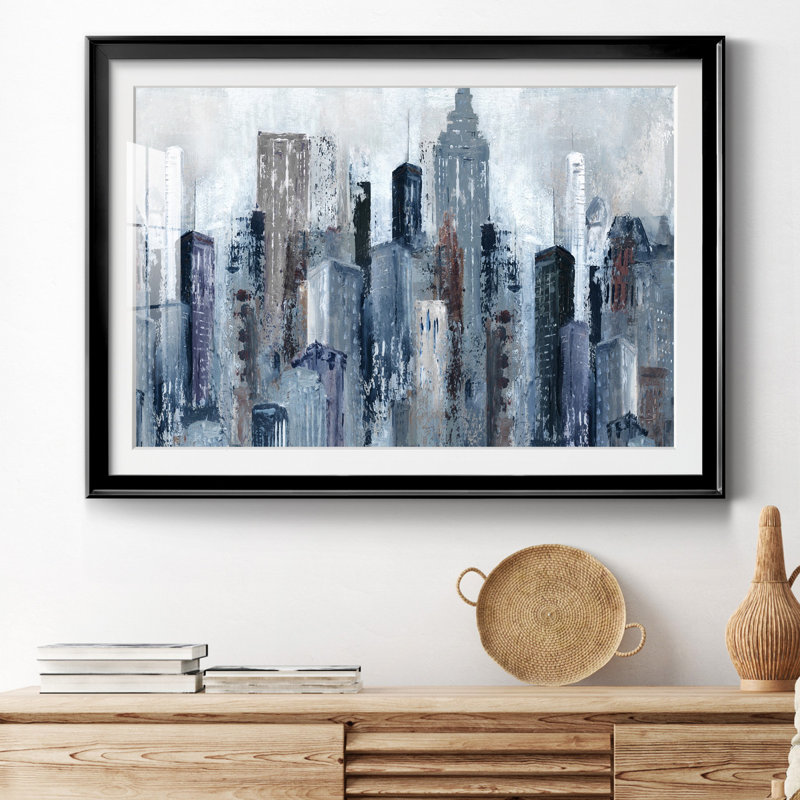 City Mood - Peinture encadrée, Noir, H 26,5 po x l 36,5 po x P 1,5 po