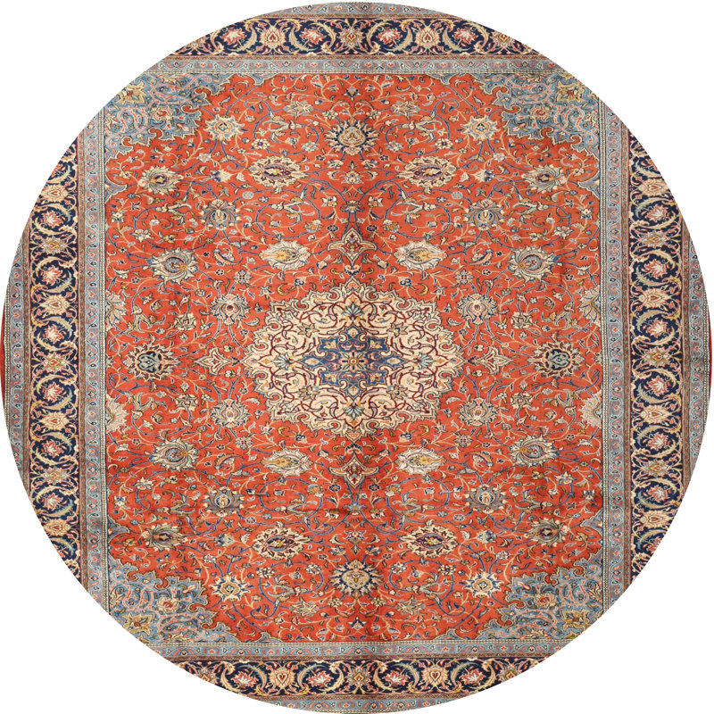 Tapis oriental tissé à la machine Catarena, Rond 7 pi