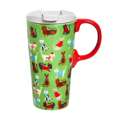 The Holiday Aisle® Ceramic Travel Mug
