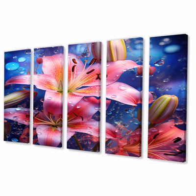Ensemble de 5 décorations murales Rumley - Lily