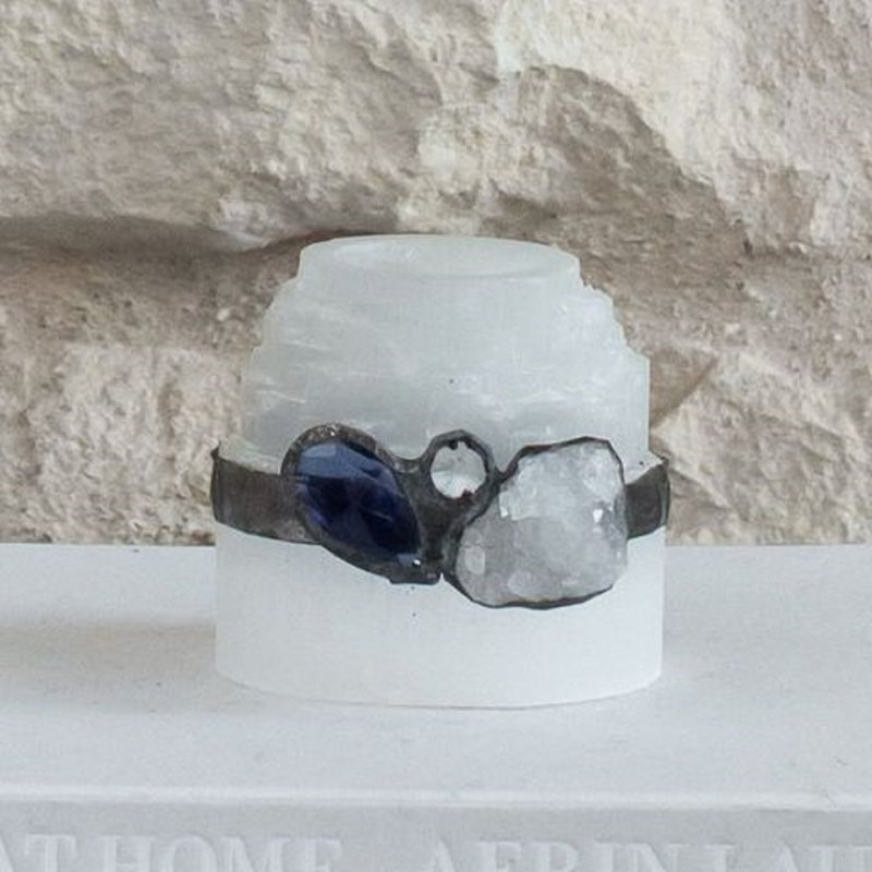 Selenite Tealight Candle Holder