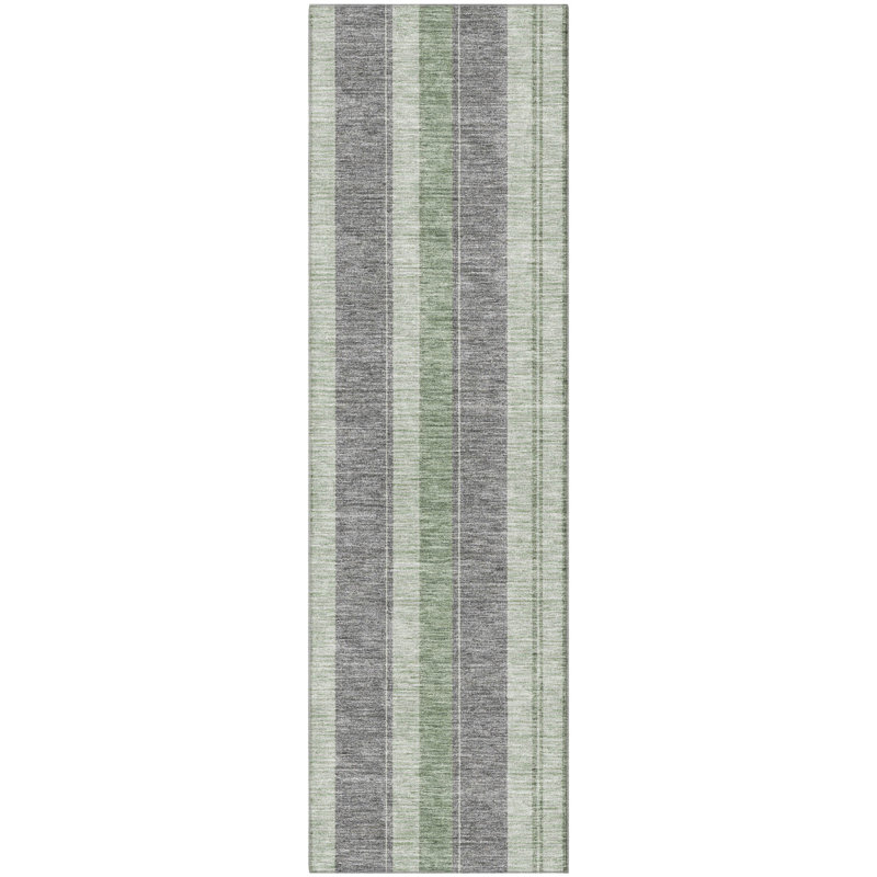 Premium Machine Washable Mayfield AMF1954 Stripes Rug, Runner 2'3" x 7'6"