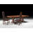 Extendable Walnut Solid Wood Dining Table