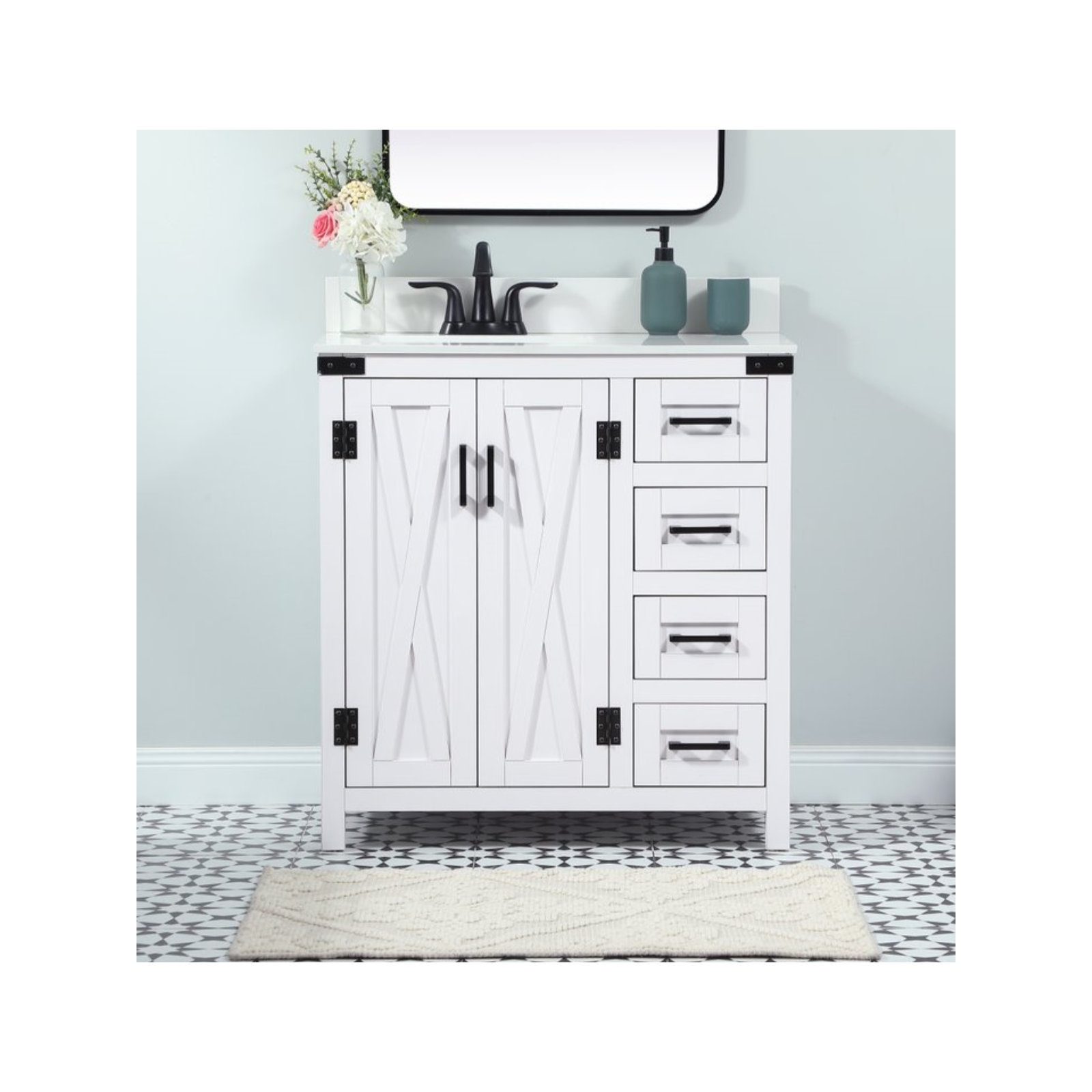 Slayton 32'' Single Bathroom Vanity, White