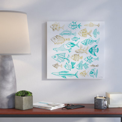 « fish encrage », impression sur toile