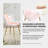 Modern Velvet Armless Side Dining Chairs-577782348