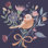 Royal Birds III mauve - peinture sur toile tendue