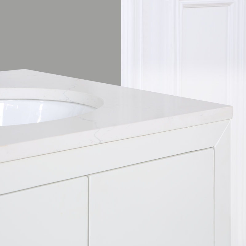 Alsup 60" Double Bathroom Vanity Set, White