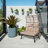 2 Person Indoor Outdoor Egg Chair W/ottoman-249032274-249032273