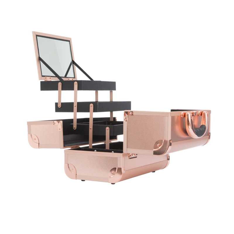 Mini trousse de voyage SlayCase, Or rose bling