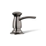 Transitional Design Refillable Soap Dispenser, Lotion Dispenser for Bathroom or Kitchen