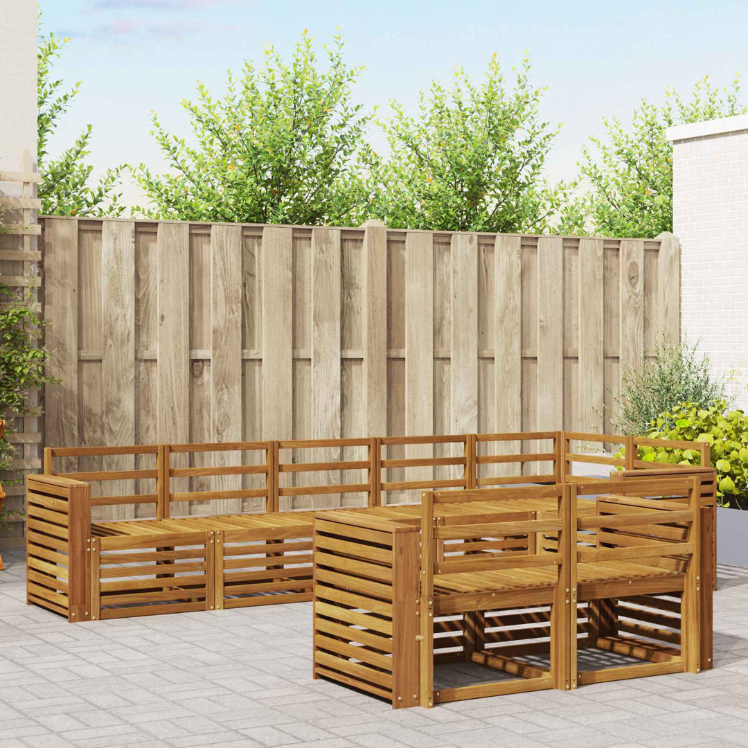 Sofa Sets Solid Acacia Wood Outdoor Sectional Garden Furniture Modern