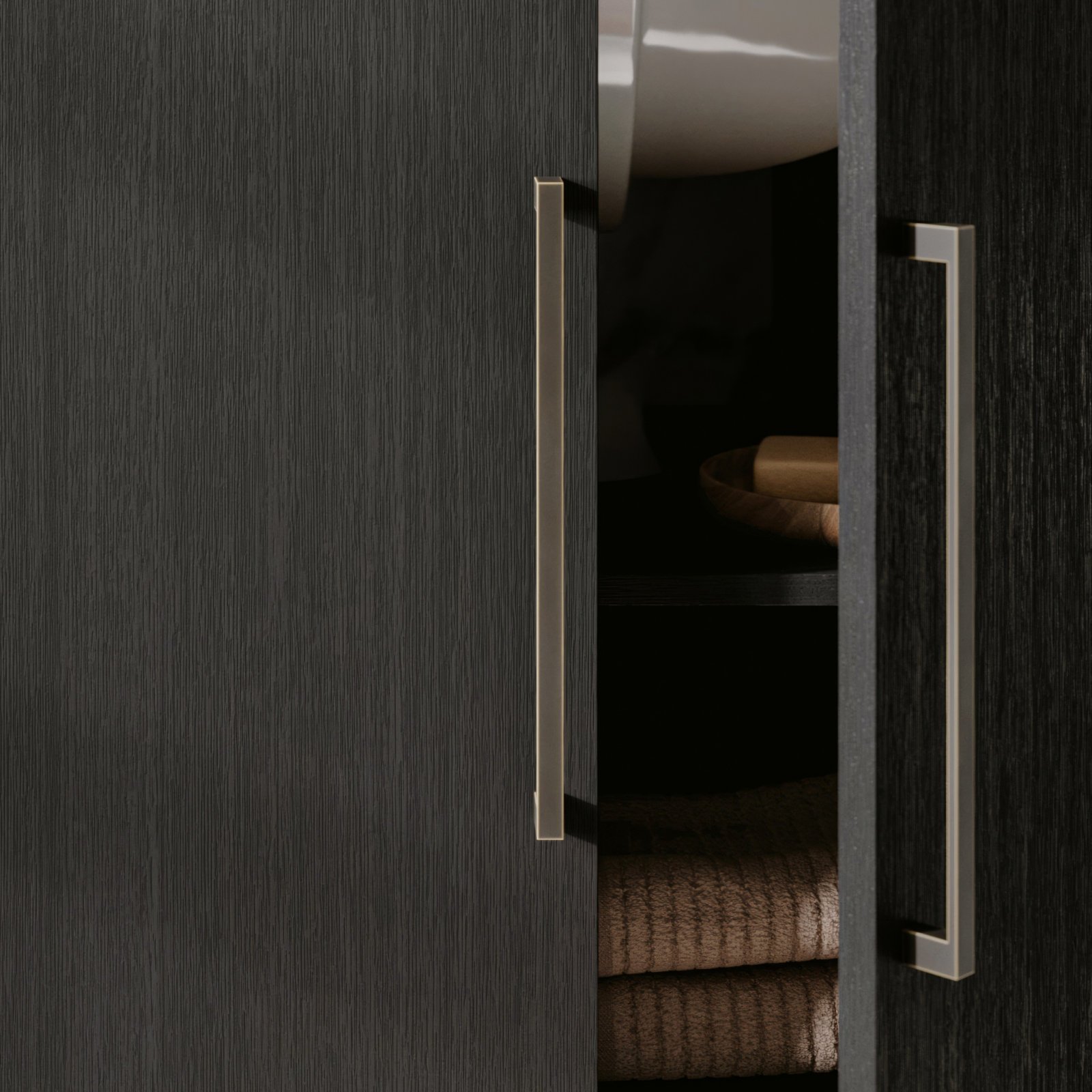 Alsup 72" Oak Double Bathroom Vanity, Dark Weathered Oak