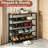 5-Tier Shoe Organizer Rack with Mesh Shelves