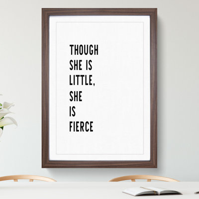 She is Fierce - Picture Frame Typography