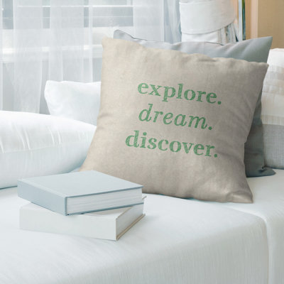 Coussin de recherche de rêve à l’exploration à la main
