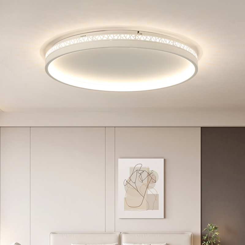 Plafonnier encastré à DEL Deontee, Blanc, H 2,22 po x l 19,7 po x P 19,7 po