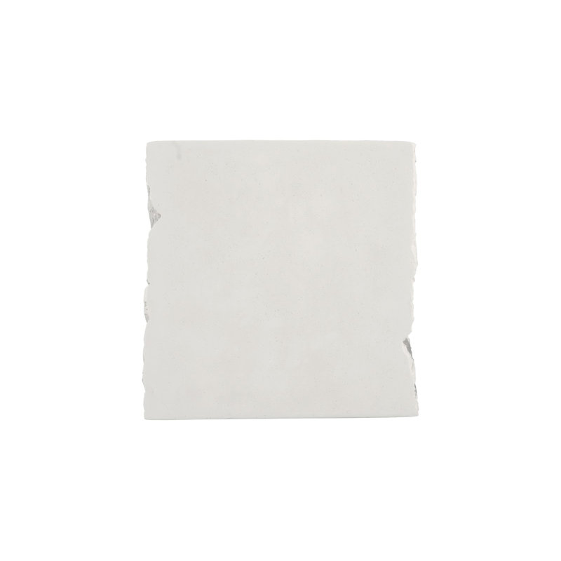 Shear Side Table, Square, White Stone