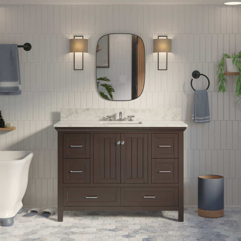 Maven 48'' Single Bathroom Vanity, Chocolate