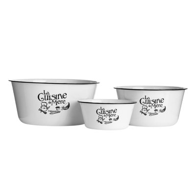 3 Piece Serving Bowl Set in White
