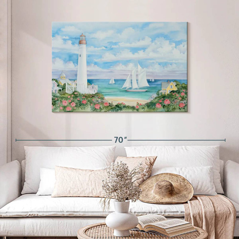 Aletra Ocean View Lighthouse, 30" H x 45" W