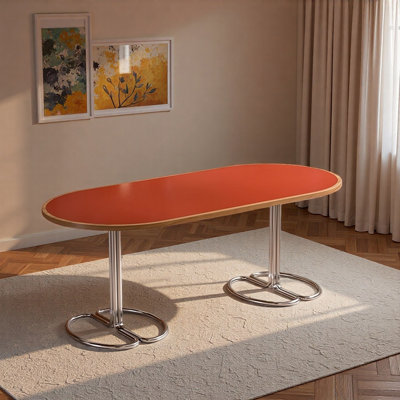 Practical And Exquisite Bright Red Desktop Desk