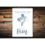 Plaque en aluminium «Trust in him»-58622428