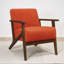 Fauteuil décoratif 32 pouces Rica, bois massif-116274044