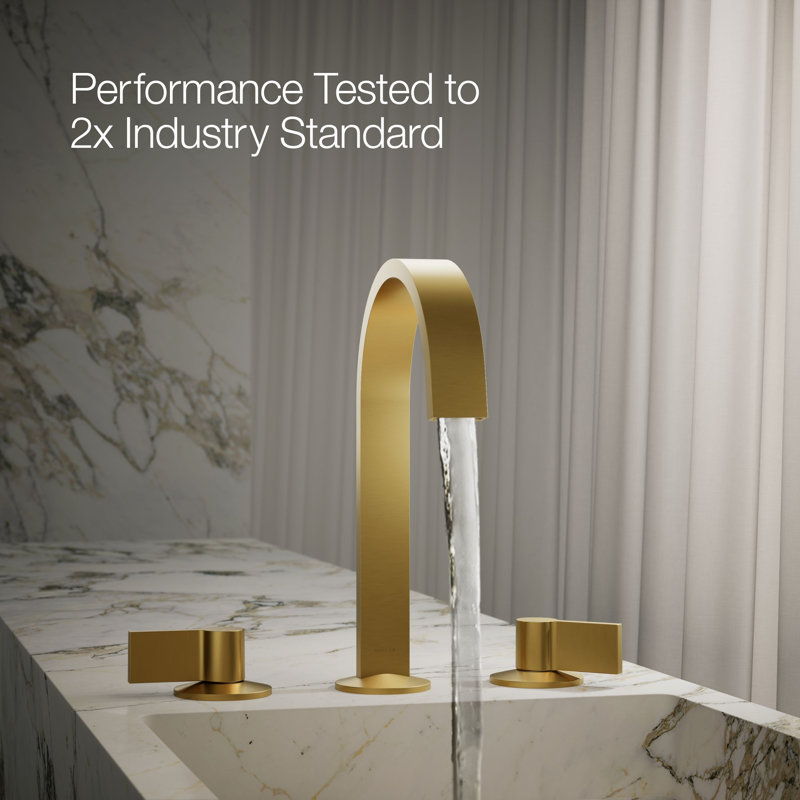 Components Bathroom Sink Spout With Ribbon Design