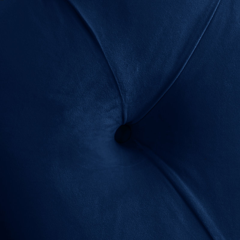Kira Dympha Velvet Bed, Queen, Navy Velvet