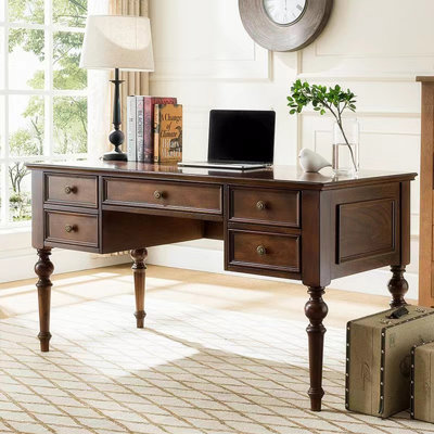 Bureau en bois massif American Country Style