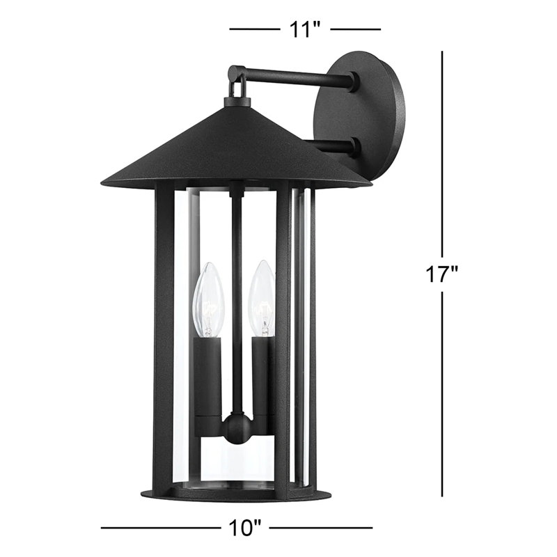 Long Beach 3 Light Wall Sconce, 17" H x 10" W x 11" D