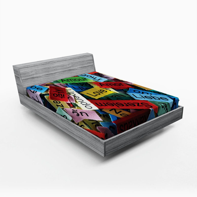 Drap-housse en microfibre Love, Double