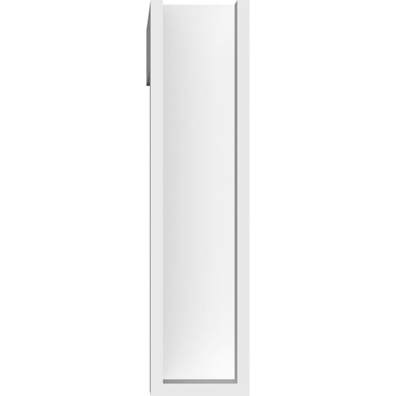 Support standard en uréthane standard avec extrémités en bloc, brun clair apprêté, H 12 po x l 3 po x P 12 po