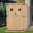 4 ft. W x 2 ft. D Outdoor Wooden Storage Shed with 2 Shelves and Lock-93918015