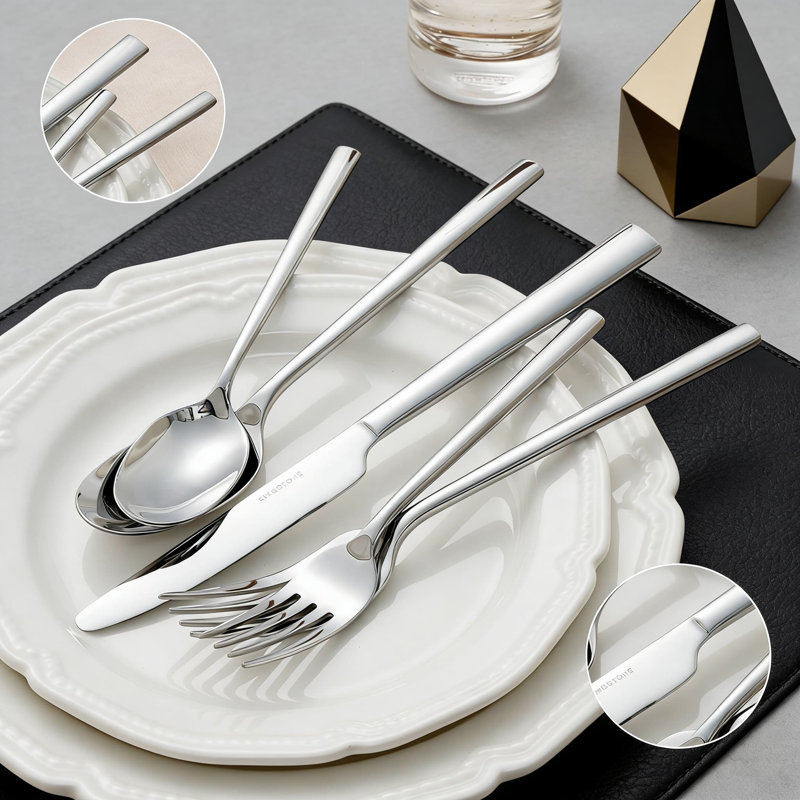 30-Piece Stainless Steel Flatware Set For 6, Premium Forged Cutlery Set With Mirror Polish, Dishwasher Safe Silverware For Home, Kitchen, Wedding, And Party