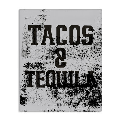 Tacos & Tequila with Splatter Canvas Wall Art by Jessica Weifle